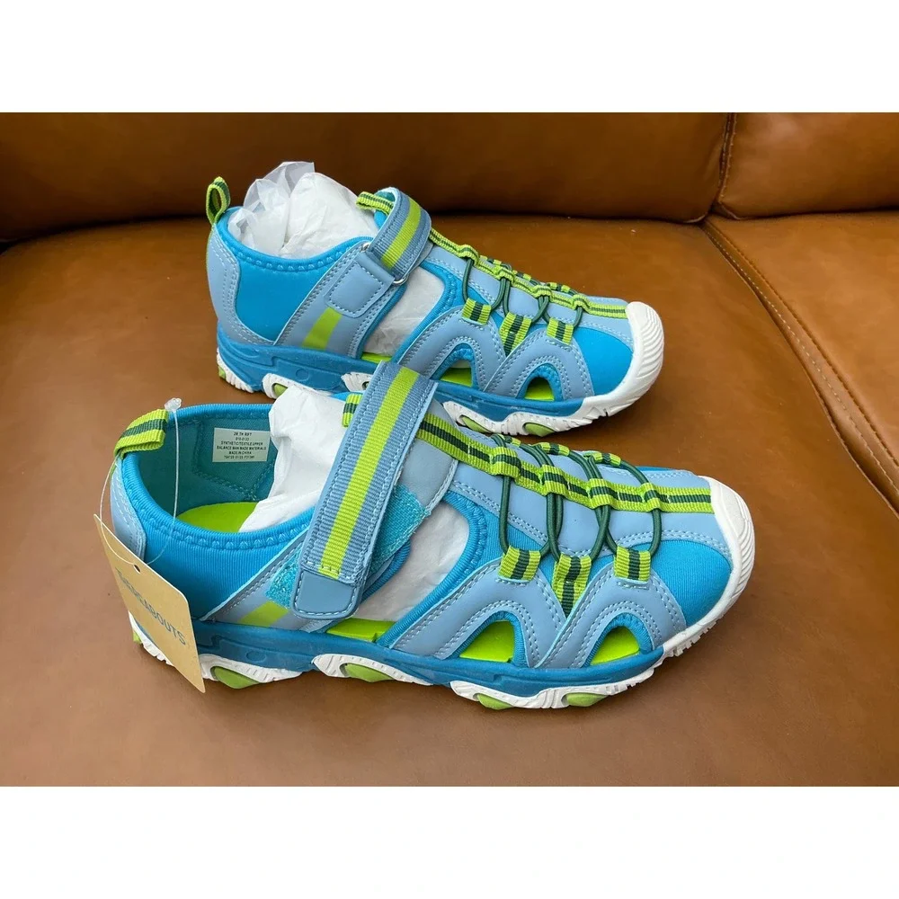 Thereabouts Rift Sandals Kids Size 2M Teal New Closed Toe Water Shoes
